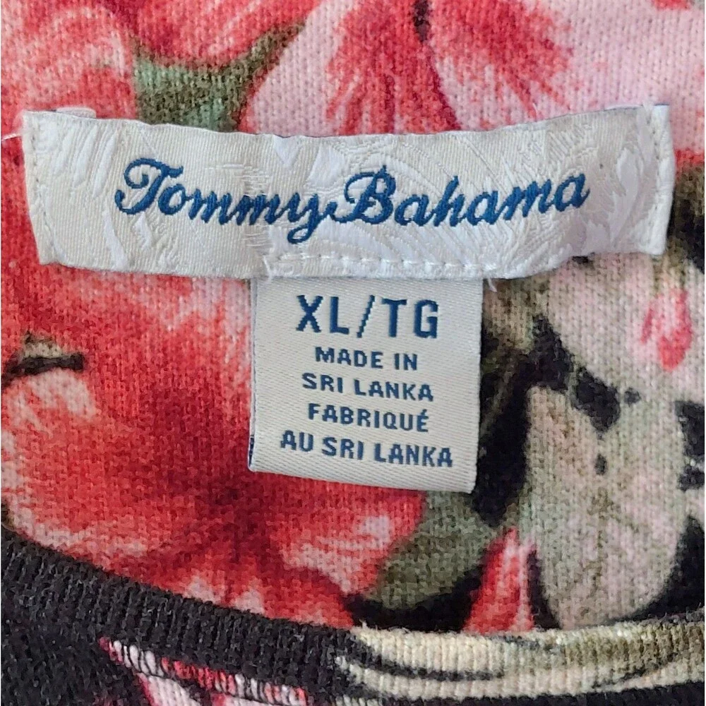 Tommy Bahama Floral Loungwear Pajamas Top & Pants Set Women's XL Cozy Microfiber